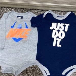 9/12 month Boy Nike onesies